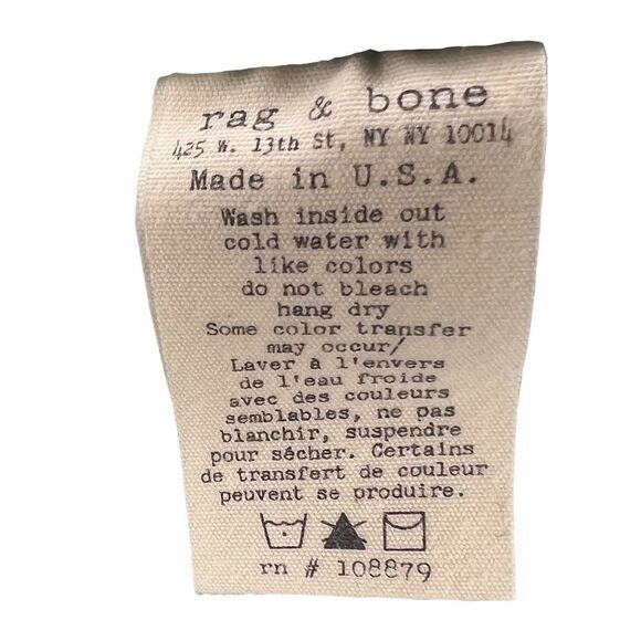 Rag & Bone White Multi Print Cropped Legging Jean Size 25 - Picture 7 of 7